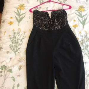 Express, Black high waist jumpsuit